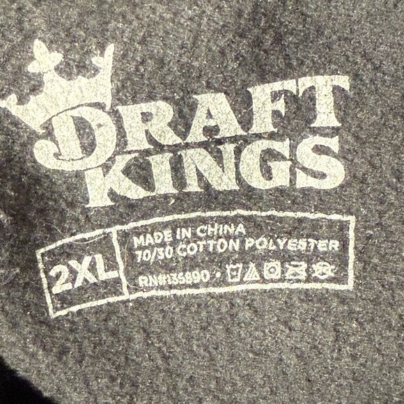 Reign Makers Football Men's Draft Kings Hoodie Black 2XL Cotton Blend - Picture 2 of 11